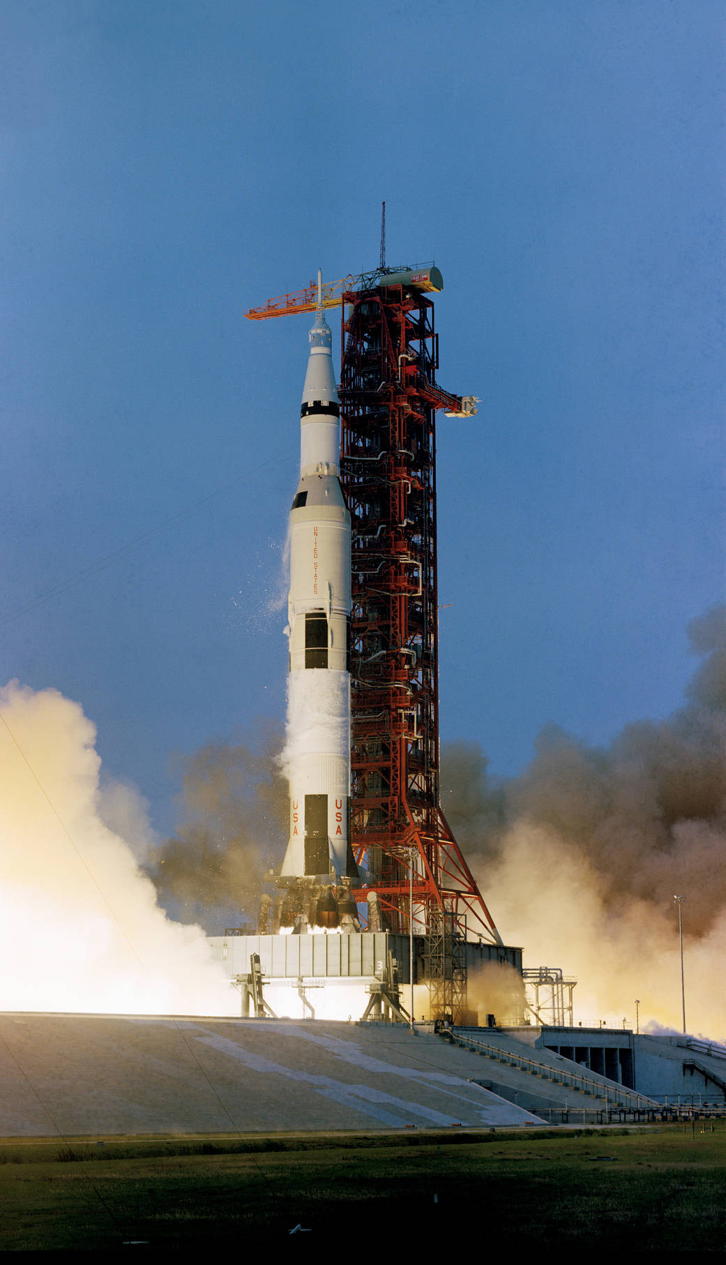 Apollo 13 rocket launching
